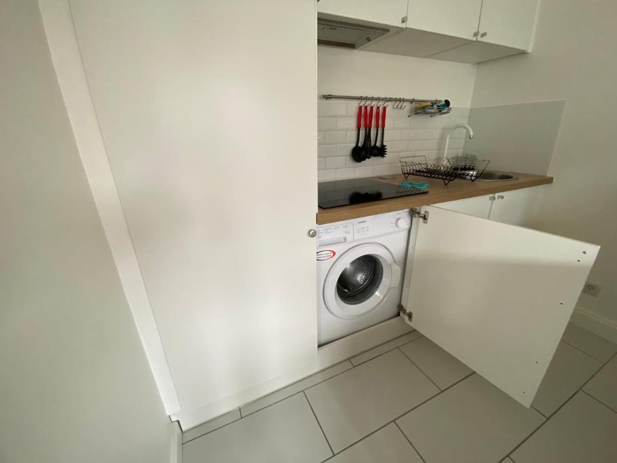 Studio Morgane, proche centre, balcon, linge et ménage Reims Esterno foto